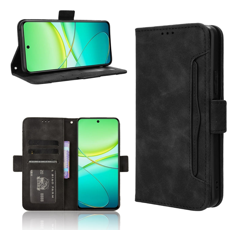 Custodia per telefono in pelle con slot per schede di consistenza al polpaccio, For vivo T3 Pro 5G / iQOO Z9S Pro 5G, For vivo V30e 5G / V40 Lite 5G, For vivo Y58 5G, For vivo S19 Pro 5G / V40 5G