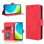 Custodia per telefono in pelle con slot per schede di consistenza al polpaccio, For vivo Y04 4G / Y29s 5G, For vivo V50 5G, For vivo Y19s 4G, For vivo X200 5G