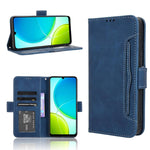 Custodia per telefono in pelle con slot per schede di consistenza al polpaccio, For vivo Y04 4G / Y29s 5G, For vivo V50 5G, For vivo Y19s 4G, For vivo X200 5G