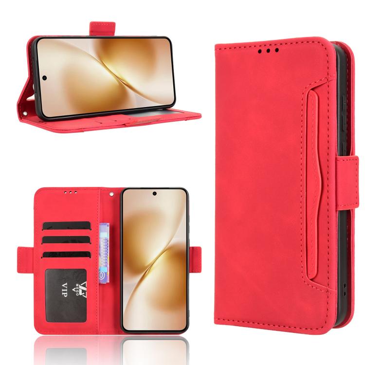 Custodia per telefono in pelle con slot per schede di consistenza al polpaccio, For vivo V60 5G, For vivo X200 FE / S30 Pro mini, For vivo X200s 5G, For vivo T4 5G / iQOO Z10 5G Global