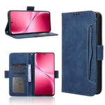 Custodia per telefono in pelle con slot per schede di consistenza al polpaccio, For vivo X300, For vivo V60 Lite 4G / 5G, For vivo Y31 5G 2025, For vivo Y400 4G / 5G / iQOO Z10 Lite 4G
