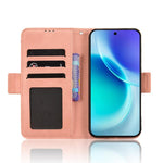 Custodia per telefono in pelle con slot per schede di consistenza al polpaccio, For vivo X300, For vivo V60 Lite 4G / 5G, For vivo Y31 5G 2025, For vivo Y400 4G / 5G / iQOO Z10 Lite 4G