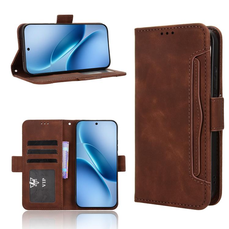 Custodia per telefono in pelle con slot per schede di consistenza al polpaccio, For vivo V70 FE 5G, For vivo V70 5G / V70 Elite 5G, For vivo iQOO Z11 Turbo 5G / 15R 5G, For vivo Y31d 4G / Y500i 5G