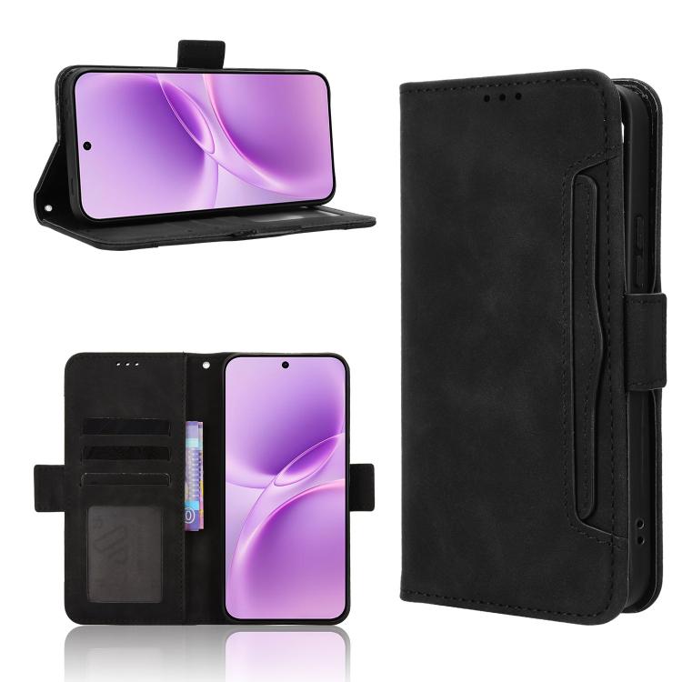 Custodia per telefono in pelle con slot per schede di consistenza al polpaccio, For vivo V70 FE 5G, For vivo V70 5G / V70 Elite 5G, For vivo iQOO Z11 Turbo 5G / 15R 5G, For vivo Y31d 4G / Y500i 5G