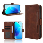 Custodia per telefono in pelle con slot per schede di consistenza al polpaccio, For vivo V70 FE 5G, For vivo V70 5G / V70 Elite 5G, For vivo iQOO Z11 Turbo 5G / 15R 5G, For vivo Y31d 4G / Y500i 5G