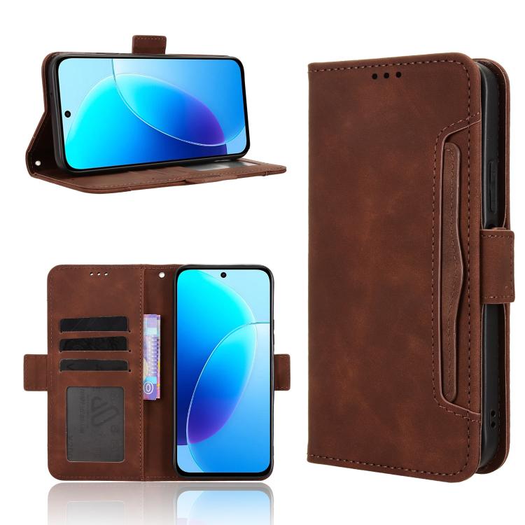 Custodia per telefono in pelle con slot per schede di consistenza al polpaccio, For vivo V70 FE 5G, For vivo V70 5G / V70 Elite 5G, For vivo iQOO Z11 Turbo 5G / 15R 5G, For vivo Y31d 4G / Y500i 5G