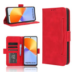 Custodia per telefono in pelle con slot per schede di consistenza al polpaccio, For Infinix Note 30i, For Infinix Note 30 Pro, For Infinix Note 30 4G, For Infinix Note 30 VIP