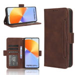 Custodia per telefono in pelle con slot per schede di consistenza al polpaccio, For Infinix Note 30i, For Infinix Note 30 Pro, For Infinix Note 30 4G, For Infinix Note 30 VIP