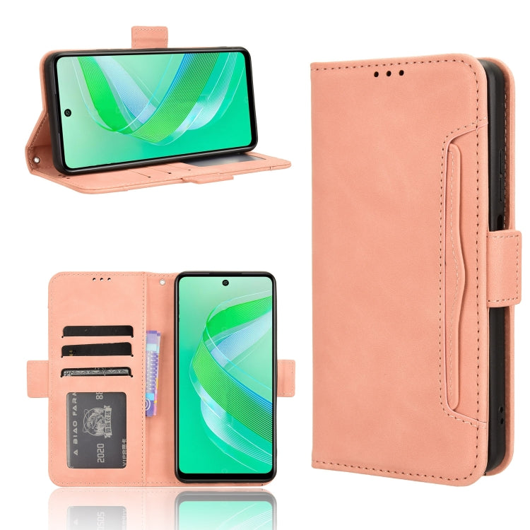 Custodia per telefono in pelle con slot per schede di consistenza al polpaccio, For Infinix Smart 8, For Infinix Zero 30 4G, For Infinix Zero 30 5G, For Infinix GT 10 Pro