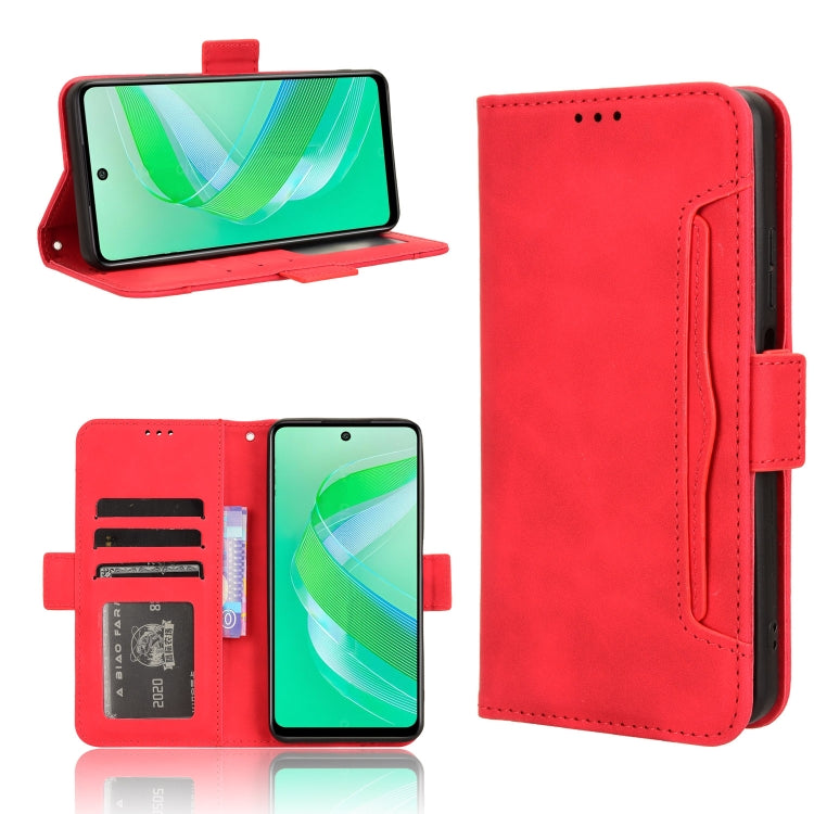 Custodia per telefono in pelle con slot per schede di consistenza al polpaccio, For Infinix Smart 8, For Infinix Zero 30 4G, For Infinix Zero 30 5G, For Infinix GT 10 Pro
