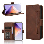 Custodia per telefono in pelle con slot per schede di consistenza al polpaccio, For Infinix Note 40 Pro 5G, For Infinix Note 40 4G, For Infinix Hot 40 4G, For Infinix Hot 40i 4G