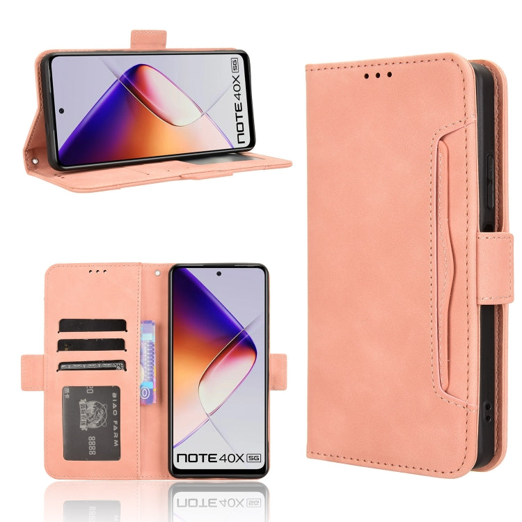 Custodia per telefono in pelle con slot per schede di consistenza al polpaccio, For Infinix Note 40X 5G, For Infinix Note 40 5G, For Infinix GT 20 Pro 5G, For Infinix Note 40 Pro 4G