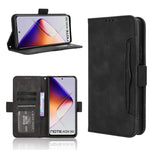 Custodia per telefono in pelle con slot per schede di consistenza al polpaccio, For Infinix Note 40X 5G, For Infinix Note 40 5G, For Infinix GT 20 Pro 5G, For Infinix Note 40 Pro 4G