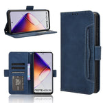 Custodia per telefono in pelle con slot per schede di consistenza al polpaccio, For Infinix Note 40X 5G, For Infinix Note 40 5G, For Infinix GT 20 Pro 5G, For Infinix Note 40 Pro 4G