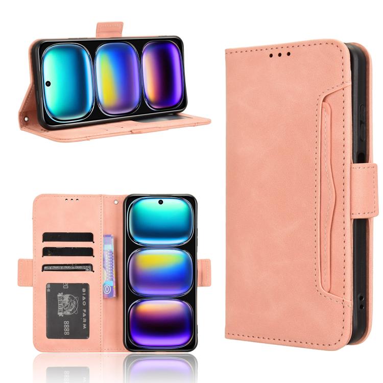 Custodia per telefono in pelle con slot per schede di consistenza al polpaccio, For Infinix Note 50 4G / Note 50 Pro 4G, For Infinix Hot 50 Pro 4G, For Infinix Hot 50i 4G / Smart 9 4G, For Infinix Hot 50 Pro+ 4G