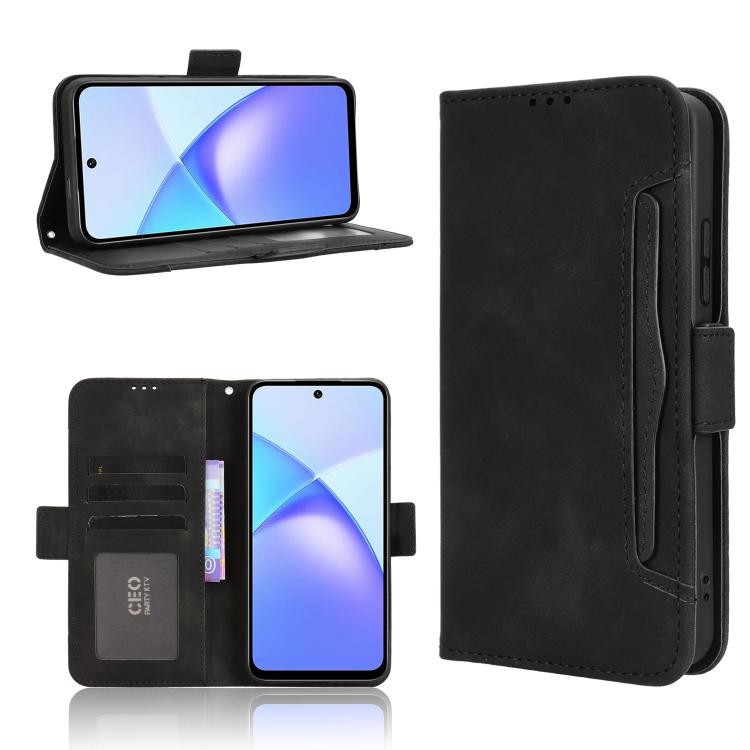 Custodia per telefono in pelle con slot per schede di consistenza al polpaccio, For Infinix Hot 60 Pro+ 4G, For Infinix Hot 60 Pro 4G, For Infinix Smart 10 Plus 4G, For Infinix Smart 10 / Tecno Pop 10 4G
