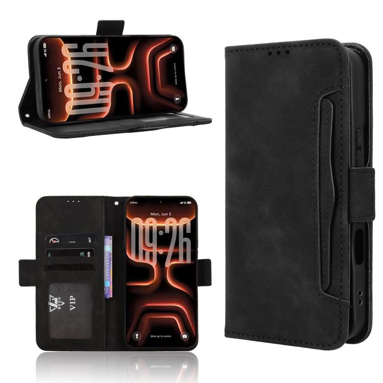 Custodia per telefono in pelle con slot per schede di consistenza al polpaccio, For Infinix GT 50 Pro 5G, For Infinix Hot 70 4G, For Infinix Note 60 Ultra 5G, For Infinix Note Edge 5G