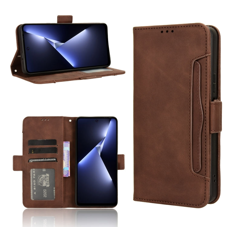 Custodia per telefono in pelle con slot per schede di consistenza al polpaccio, For Tecno Spark 20 4G KJ5, For Tecno Pova 5 Pro, For Tecno Pova Neo 3, For Tenco Pova 5 4G