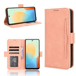 Custodia per telefono in pelle con slot per schede di consistenza al polpaccio, For Tecno Pova 6 Pro 5G, For Tecno Spark 20 Pro+ 4G KJ7, For Tecno Spark 20 Pro 4G KJ6, For Tecno Spark Go 2024 / Spark 20C