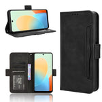 Custodia per telefono in pelle con slot per schede di consistenza al polpaccio, For Tecno Pova 6 Pro 5G, For Tecno Spark 20 Pro+ 4G KJ7, For Tecno Spark 20 Pro 4G KJ6, For Tecno Spark Go 2024 / Spark 20C