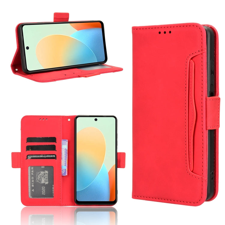 Custodia per telefono in pelle con slot per schede di consistenza al polpaccio, For Tecno Pova 6 Pro 5G, For Tecno Spark 20 Pro+ 4G KJ7, For Tecno Spark 20 Pro 4G KJ6, For Tecno Spark Go 2024 / Spark 20C