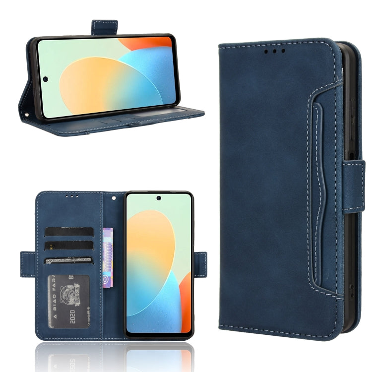 Custodia per telefono in pelle con slot per schede di consistenza al polpaccio, For Tecno Pova 6 Pro 5G, For Tecno Spark 20 Pro+ 4G KJ7, For Tecno Spark 20 Pro 4G KJ6, For Tecno Spark Go 2024 / Spark 20C