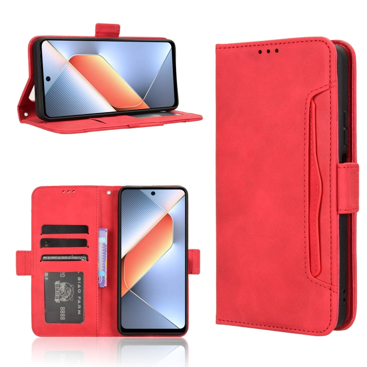 Custodia per telefono in pelle con slot per schede di consistenza al polpaccio, For Tecno Pova 6 Neo 4G, For Tecno Pova 6 4G, For Tecno Camon 30 Pro 5G, For Tecno Camon 30 5G / 4G