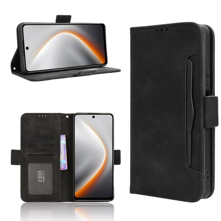 Custodia per telefono in pelle con slot per schede di consistenza al polpaccio, For Tecno Spark 40 4G, For Tecno Pova 7 Ultra 5G, For Tecno Pova 7 4G, For Tecno Spark Go 2 4G