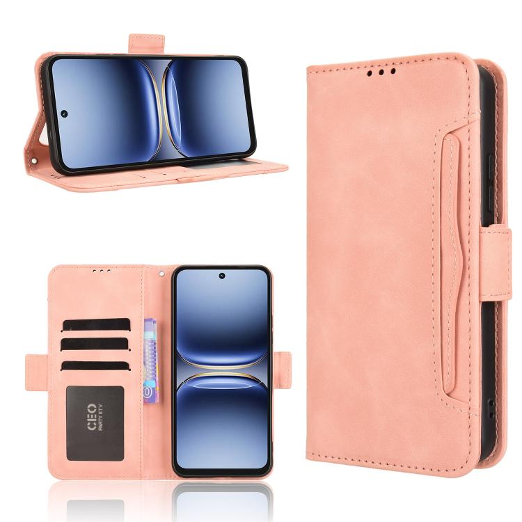 Custodia per telefono in pelle con slot per schede di consistenza al polpaccio, For Tecno Spark 40 4G, For Tecno Pova 7 Ultra 5G, For Tecno Pova 7 4G, For Tecno Spark Go 2 4G