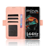 Custodia per telefono in pelle con slot per schede di consistenza al polpaccio, For Tecno Pova Curve 5G, For Tecno Camon 40 Pro 4G / 5G, For Tecno Camon 40 Premier 5G, For Tecno Camon 40 4G