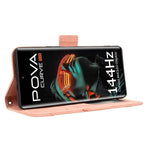 Custodia per telefono in pelle con slot per schede di consistenza al polpaccio, For Tecno Pova Curve 5G, For Tecno Camon 40 Pro 4G / 5G, For Tecno Camon 40 Premier 5G, For Tecno Camon 40 4G