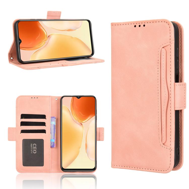 Custodia per telefono in pelle con slot per schede di consistenza al polpaccio, For Oukitel C69, For Oukitel C59 / C59 Pro, For Oukitel C1 / C1 Pro, For Oukitel C60 / C60 Pro