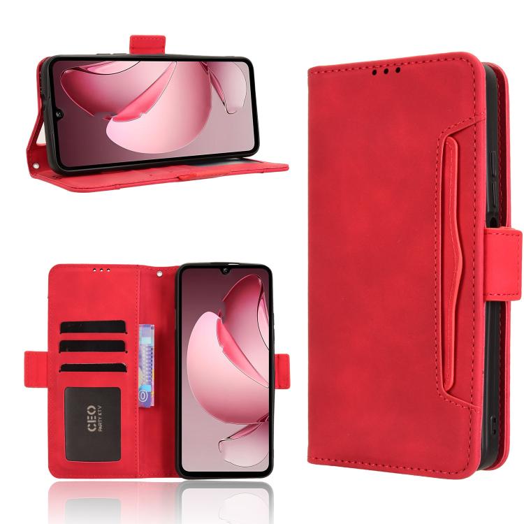 Custodia per telefono in pelle con slot per schede di consistenza al polpaccio, For Oukitel C69, For Oukitel C59 / C59 Pro, For Oukitel C1 / C1 Pro, For Oukitel C60 / C60 Pro