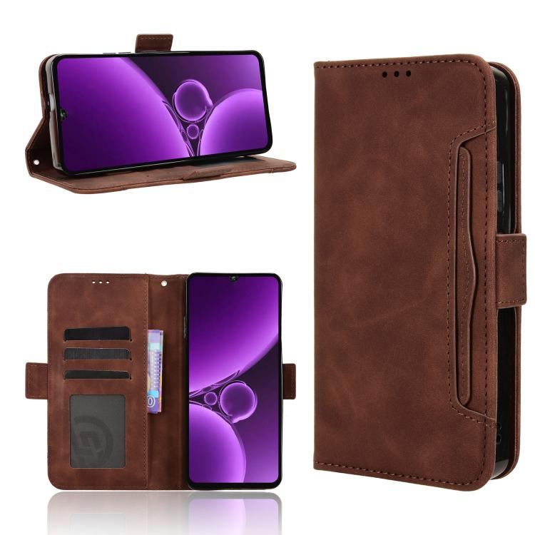 Custodia per telefono in pelle con slot per schede di consistenza al polpaccio, For Oukitel C69, For Oukitel C59 / C59 Pro, For Oukitel C1 / C1 Pro, For Oukitel C60 / C60 Pro