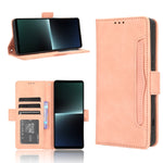 Custodia per telefono in pelle con slot per schede di consistenza al polpaccio, For Sony Xperia 1 VI 2024, For Sony Xperia 5 V 2023, For Sony Xperia 1 V, For Sony Xperia 10 V