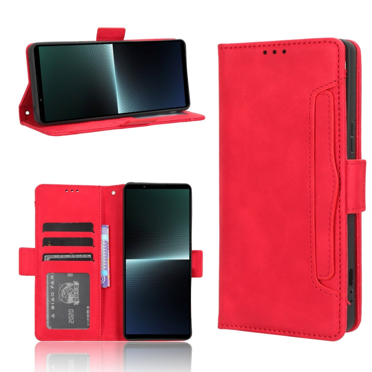 Custodia per telefono in pelle con slot per schede di consistenza al polpaccio, For Sony Xperia 1 VI 2024, For Sony Xperia 5 V 2023, For Sony Xperia 1 V, For Sony Xperia 10 V