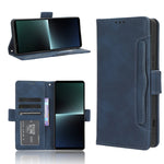 Custodia per telefono in pelle con slot per schede di consistenza al polpaccio, For Sony Xperia 1 VI 2024, For Sony Xperia 5 V 2023, For Sony Xperia 1 V, For Sony Xperia 10 V