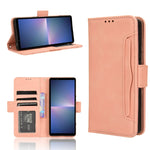Custodia per telefono in pelle con slot per schede di consistenza al polpaccio, For Sony Xperia 1 VI 2024, For Sony Xperia 5 V 2023, For Sony Xperia 1 V, For Sony Xperia 10 V