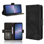 Custodia per telefono in pelle con slot per schede di consistenza al polpaccio, For Sony Xperia 1 VI 2024, For Sony Xperia 5 V 2023, For Sony Xperia 1 V, For Sony Xperia 10 V
