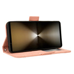 Custodia per telefono in pelle con slot per schede di consistenza al polpaccio, For Sony Xperia 1 VI 2024, For Sony Xperia 5 V 2023, For Sony Xperia 1 V, For Sony Xperia 10 V