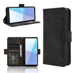 Custodia per telefono in pelle con slot per schede di consistenza al polpaccio, For Sony Xperia 1 VIII, For Sony Xperia 10 VII, For Sony Xperia 1 VII, For Sony Xperia 10 VI 2024