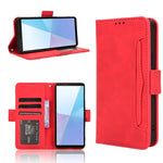 Custodia per telefono in pelle con slot per schede di consistenza al polpaccio, For Sony Xperia 1 VIII, For Sony Xperia 10 VII, For Sony Xperia 1 VII, For Sony Xperia 10 VI 2024