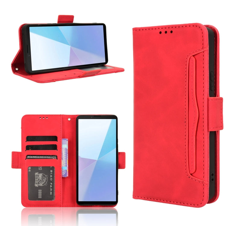Custodia per telefono in pelle con slot per schede di consistenza al polpaccio, For Sony Xperia 1 VIII, For Sony Xperia 10 VII, For Sony Xperia 1 VII, For Sony Xperia 10 VI 2024