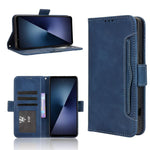 Custodia per telefono in pelle con slot per schede di consistenza al polpaccio, For Sony Xperia 1 VIII, For Sony Xperia 10 VII, For Sony Xperia 1 VII, For Sony Xperia 10 VI 2024
