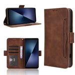 Custodia per telefono in pelle con slot per schede di consistenza al polpaccio, For Sony Xperia 1 VIII, For Sony Xperia 10 VII, For Sony Xperia 1 VII, For Sony Xperia 10 VI 2024