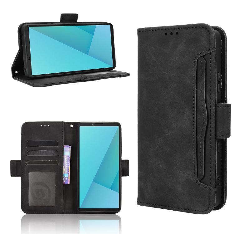 Custodia per telefono in pelle con slot per schede di consistenza al polpaccio, For Sony Xperia 1 VIII, For Sony Xperia 10 VII, For Sony Xperia 1 VII, For Sony Xperia 10 VI 2024