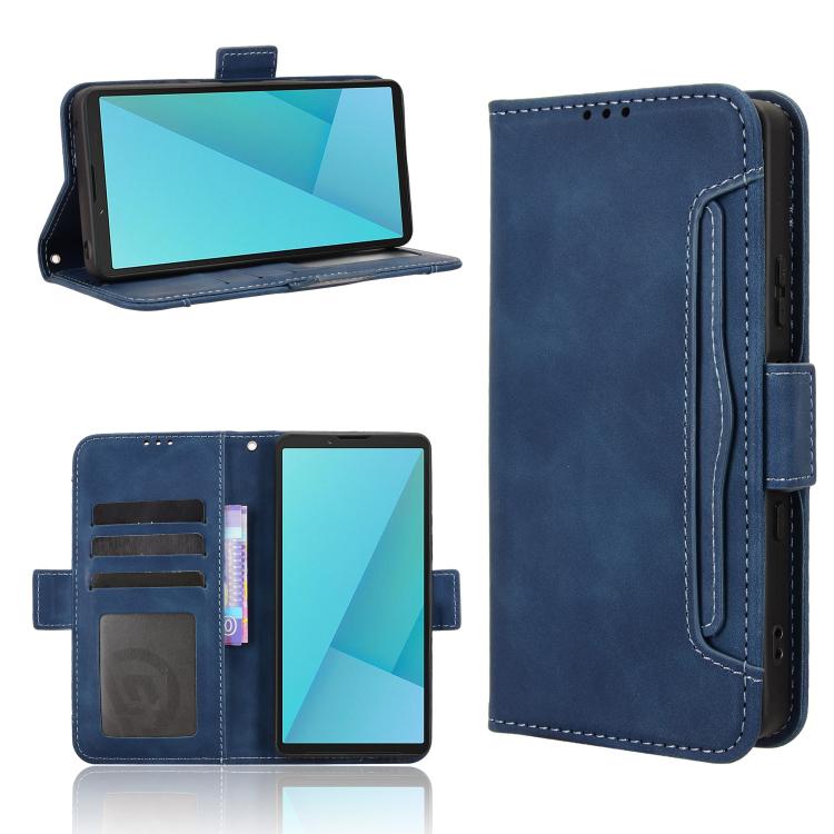 Custodia per telefono in pelle con slot per schede di consistenza al polpaccio, For Sony Xperia 1 VIII, For Sony Xperia 10 VII, For Sony Xperia 1 VII, For Sony Xperia 10 VI 2024