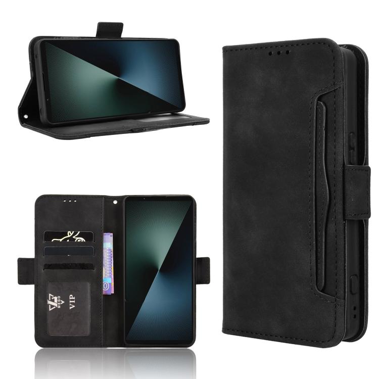 Custodia per telefono in pelle con slot per schede di consistenza al polpaccio, For Sony Xperia 1 VIII, For Sony Xperia 10 VII, For Sony Xperia 1 VII, For Sony Xperia 10 VI 2024