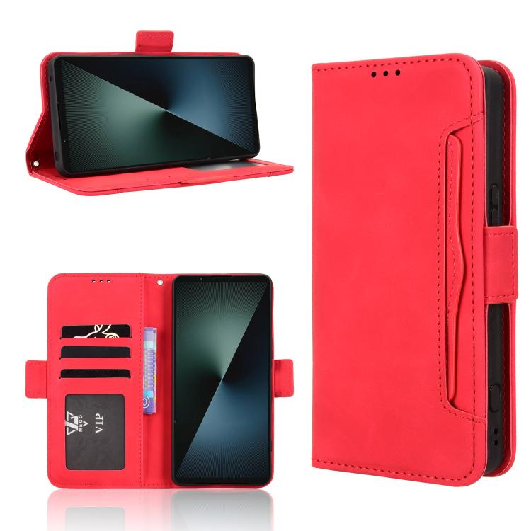 Custodia per telefono in pelle con slot per schede di consistenza al polpaccio, For Sony Xperia 1 VIII, For Sony Xperia 10 VII, For Sony Xperia 1 VII, For Sony Xperia 10 VI 2024