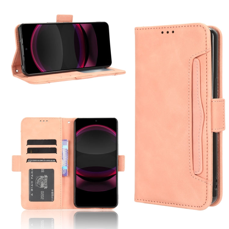 Custodia per telefono in pelle con slot per schede di consistenza al polpaccio, For Sharp Aquos R9, For Sharp Aquos Sense8, For Sharp Aquos R8 Pro / Leica Leitz Phone 3, For Sharp Aquos R8